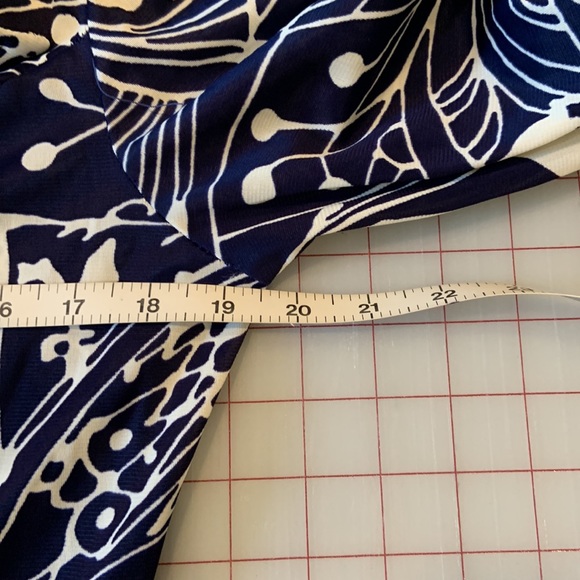 Gorgeous Vintage Cay Artley Long Sleeved Navy and White Button up Dress Sz M-L - Picture 10 of 12